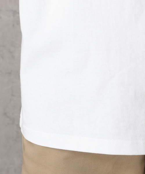Dickies(ディッキーズ)の「Dickies ディッキーズ ポケット付きロゴワッペンロングスリーブTシャツ(Tシャツ/カットソー・メンズ・ブラック/ホワイト/ネイビー/ピンク/グレー・XL/L/M)」の8枚目の写真