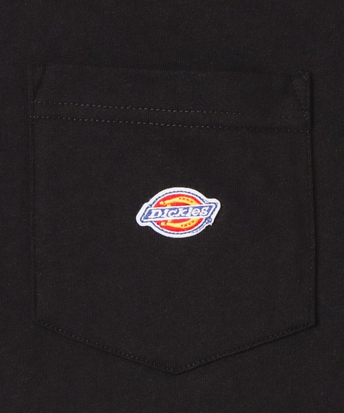 Dickies(ディッキーズ)の「Dickies ディッキーズ ポケット付きロゴワッペンロングスリーブTシャツ(Tシャツ/カットソー・メンズ・ブラック/ホワイト/ネイビー/ピンク/グレー・XL/L/M)」の13枚目の写真