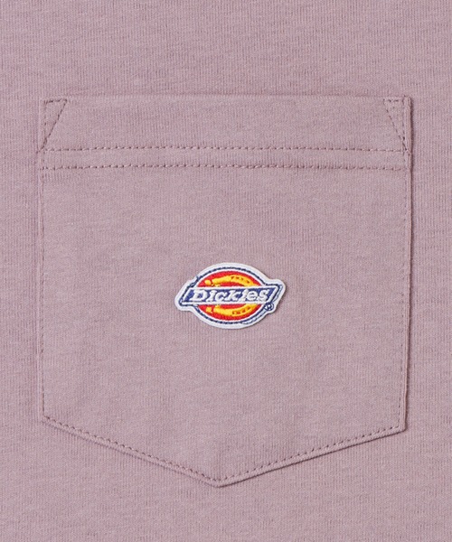 Dickies(ディッキーズ)の「Dickies ディッキーズ ポケット付きロゴワッペンロングスリーブTシャツ(Tシャツ/カットソー・メンズ・ブラック/ホワイト/ネイビー/ピンク/グレー・XL/L/M)」の14枚目の写真