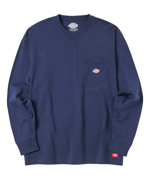Dickies(ディッキーズ)の「Dickies ディッキーズ ポケット付きロゴワッペンロングスリーブTシャツ(Tシャツ/カットソー・メンズ・ブラック/ホワイト/ネイビー/ピンク/グレー・XL/L/M)」の21枚目の写真