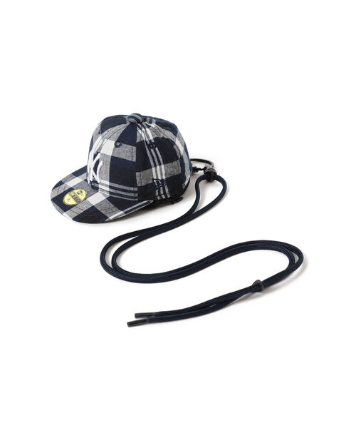 BEAMS BOY（ビームスボーイ）の「NEW ERA × BEAMS BOY / 別注 チェック ポーチ（ポーチ・レディース・ネイビー・ONE SIZE）」の4枚目の写真