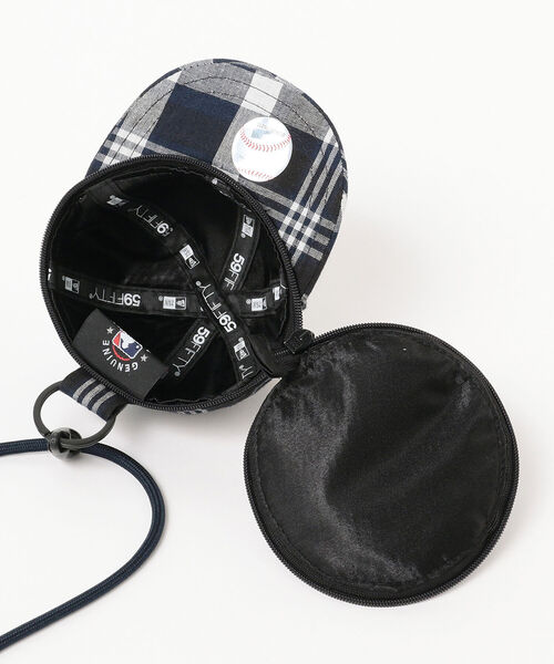 BEAMS BOY（ビームスボーイ）の「NEW ERA × BEAMS BOY / 別注 チェック ポーチ（ポーチ・レディース・ネイビー・ONE SIZE）」の10枚目の写真