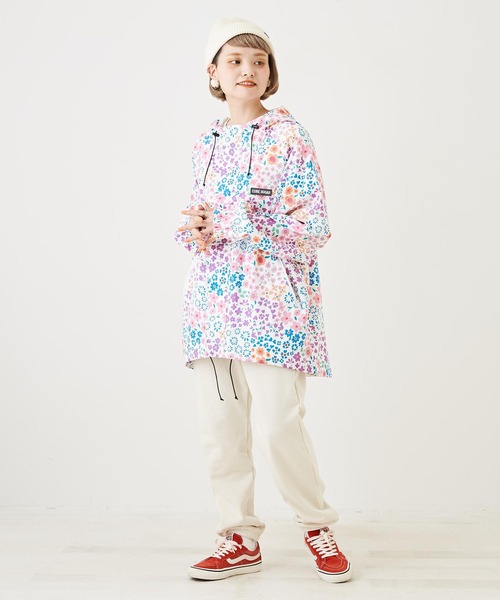 CUBE SUGAR(キューブシュガー)の「裏毛スウェットジョガーパンツ(スウェットパンツ・レディース・トップグレー/ナチュラル/ネイビー・M)」の4枚目の写真