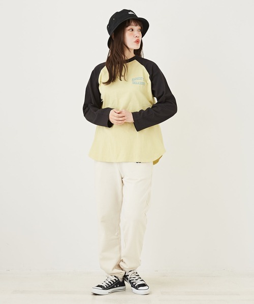 CUBE SUGAR(キューブシュガー)の「裏毛スウェットジョガーパンツ(スウェットパンツ・レディース・トップグレー/ナチュラル/ネイビー・M)」の8枚目の写真