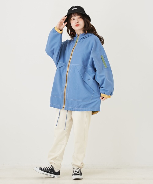 CUBE SUGAR(キューブシュガー)の「裏毛スウェットジョガーパンツ(スウェットパンツ・レディース・トップグレー/ナチュラル/ネイビー・M)」の9枚目の写真