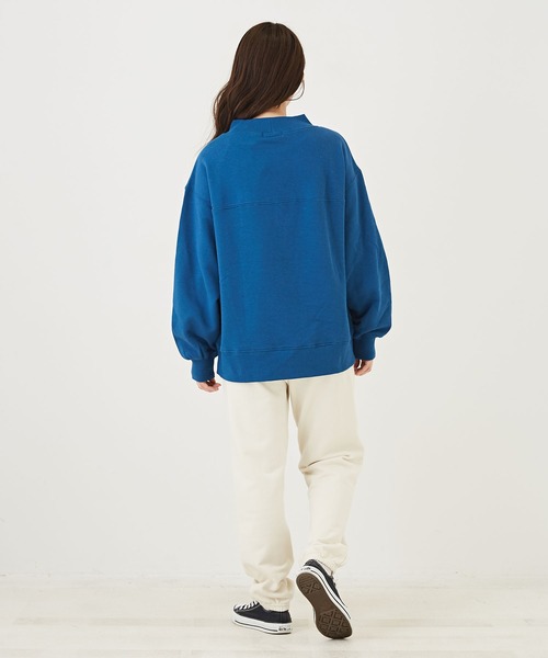 CUBE SUGAR(キューブシュガー)の「裏毛スウェットジョガーパンツ(スウェットパンツ・レディース・トップグレー/ナチュラル/ネイビー・M)」の13枚目の写真