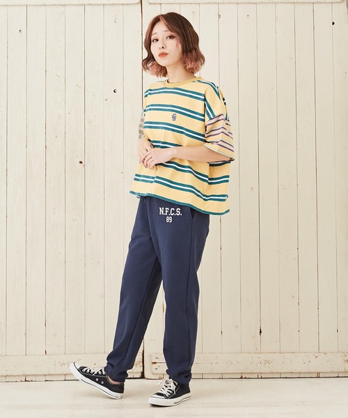 CUBE SUGAR(キューブシュガー)の「裏毛スウェットジョガーパンツ(スウェットパンツ・レディース・トップグレー/ナチュラル/ネイビー・M)」の18枚目の写真