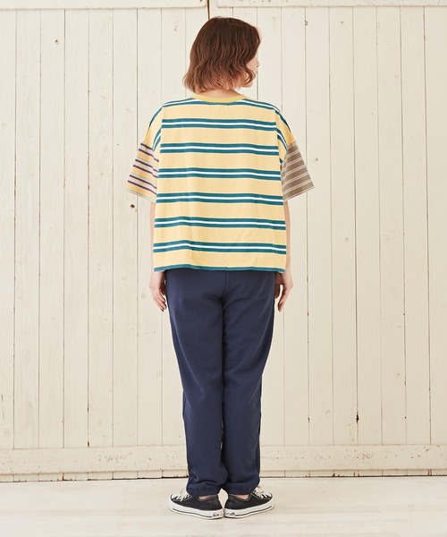 CUBE SUGAR(キューブシュガー)の「裏毛スウェットジョガーパンツ(スウェットパンツ・レディース・トップグレー/ナチュラル/ネイビー・M)」の19枚目の写真