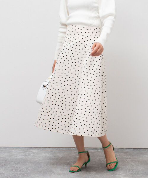 NOLLEY’S（ノーリーズ）の「グログランフレアスカート（スカート・レディース・ホワイト系その他4/ブラック系その他3・36/38）」の11枚目の写真