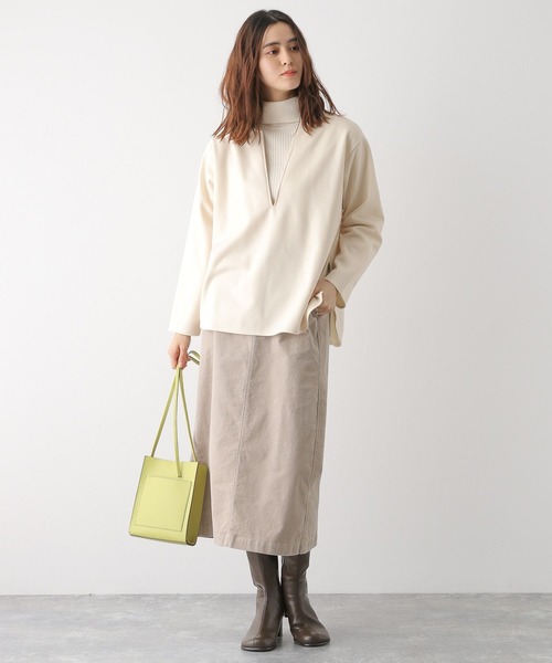 LEPSIM(レプシィム)の「ポンチカフタンプルオーバー 179492(Tシャツ/カットソー・レディース・アイボリー/ブラック/ブルー・FREE)」の5枚目の写真