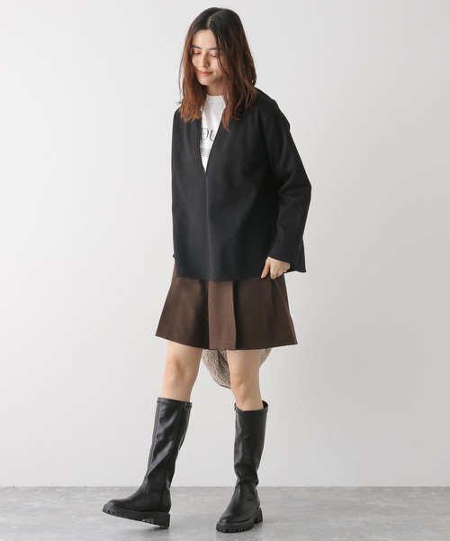 LEPSIM(レプシィム)の「ポンチカフタンプルオーバー 179492(Tシャツ/カットソー・レディース・アイボリー/ブラック/ブルー・FREE)」の6枚目の写真