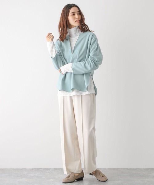 LEPSIM(レプシィム)の「ポンチカフタンプルオーバー 179492(Tシャツ/カットソー・レディース・アイボリー/ブラック/ブルー・FREE)」の7枚目の写真