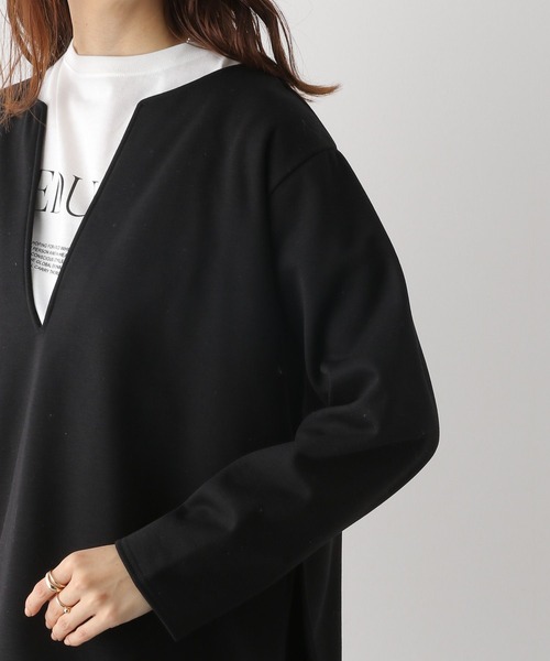 LEPSIM(レプシィム)の「ポンチカフタンプルオーバー 179492(Tシャツ/カットソー・レディース・アイボリー/ブラック/ブルー・FREE)」の13枚目の写真