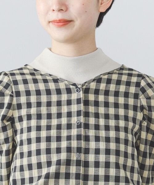 BEAMS HEART（ビームスハート）の「BEAMS HEART / 2WAY チェック レイヤードワンピース【セットアイテム】（ワンピース・レディース・ブラウン/ネイビー/オレンジ・FREE）」の21枚目の写真