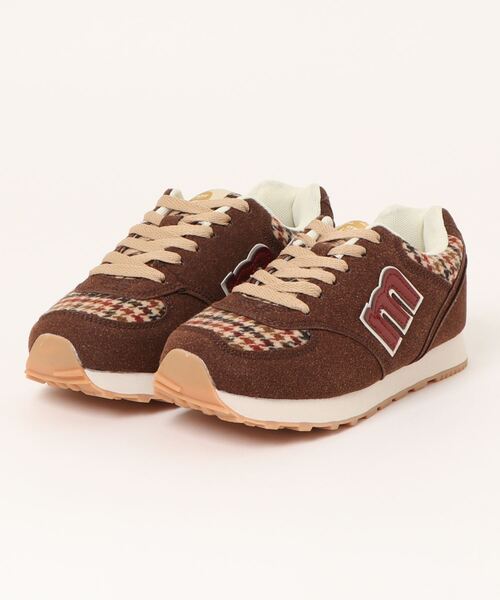 moz（モズ）の「【MOZ】カジュアルロゴスニーカー（スニーカー・レディース・アイボリー/ネイビー/グリーン/パープル/カーキ/ダークブラウン/グレー/ベージュ・22.5cm/23.0cm/23.5cm/24.0cm/24.5cm/25.0cm）」の3枚目の写真