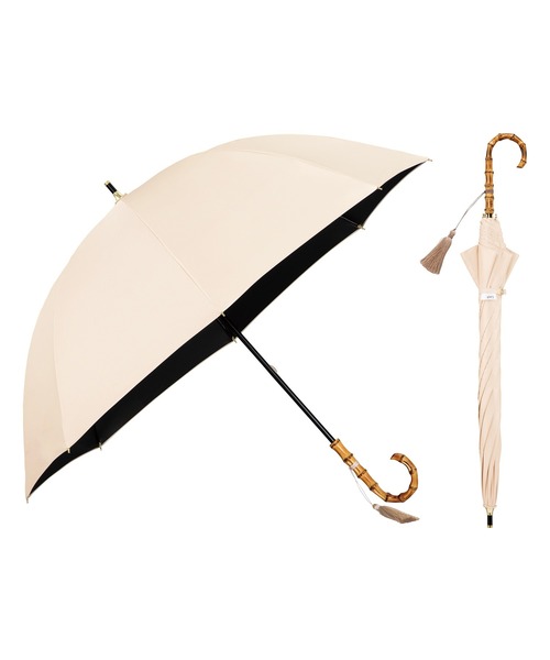 UVO（ウーボ）の「★完全遮光100% 最強の日傘「UVO（ウーボ）」8本骨 長傘 無地タッセル Wpc.（長傘・レディース・オフホワイト/ブルーグレー/ベージュ/ピンク/ラベンダー/ブラック/サックスブルー/グレー・FREE）」の22枚目の写真