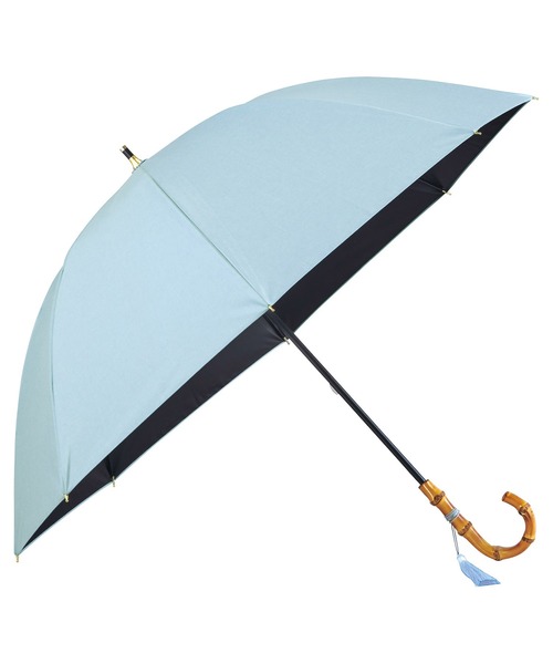 UVO（ウーボ）の「★完全遮光100% 最強の日傘「UVO（ウーボ）」8本骨 長傘 無地タッセル Wpc.（長傘・レディース・オフホワイト/ブルーグレー/ベージュ/ピンク/ラベンダー/ブラック/サックスブルー/グレー・FREE）」の18枚目の写真