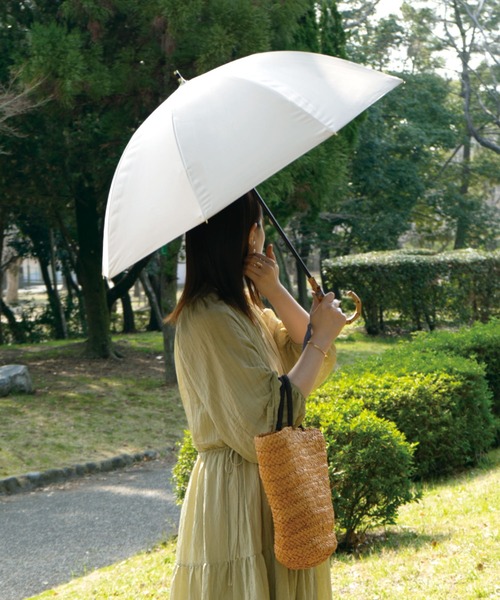 UVO（ウーボ）の「★完全遮光100% 最強の日傘「UVO（ウーボ）」8本骨 長傘 無地タッセル Wpc.（長傘・レディース・オフホワイト/ブルーグレー/ベージュ/ピンク/ラベンダー/ブラック/サックスブルー/グレー・FREE）」の10枚目の写真