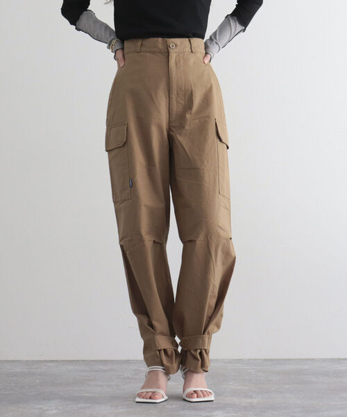 GEVACO（ゲバコ）の「【GEVACO/ゲバコ】リップストップカーゴパンツ（カーゴパンツ・レディース・ベージュ/カーキ・38/36）」の3枚目の写真