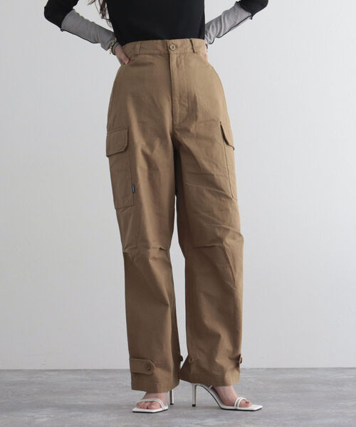 GEVACO（ゲバコ）の「【GEVACO/ゲバコ】リップストップカーゴパンツ（カーゴパンツ・レディース・ベージュ/カーキ・38/36）」の6枚目の写真