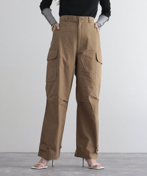 GEVACO（ゲバコ）の「【GEVACO/ゲバコ】リップストップカーゴパンツ（カーゴパンツ・レディース・ベージュ/カーキ・38/36）」の7枚目の写真