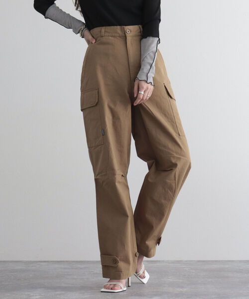 GEVACO（ゲバコ）の「【GEVACO/ゲバコ】リップストップカーゴパンツ（カーゴパンツ・レディース・ベージュ/カーキ・38/36）」の8枚目の写真
