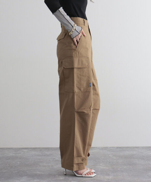GEVACO（ゲバコ）の「【GEVACO/ゲバコ】リップストップカーゴパンツ（カーゴパンツ・レディース・ベージュ/カーキ・38/36）」の9枚目の写真