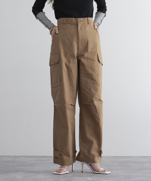 GEVACO（ゲバコ）の「【GEVACO/ゲバコ】リップストップカーゴパンツ（カーゴパンツ・レディース・ベージュ/カーキ・38/36）」の10枚目の写真