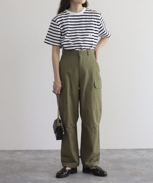 GEVACO（ゲバコ）の「【GEVACO/ゲバコ】リップストップカーゴパンツ（カーゴパンツ・レディース・ベージュ/カーキ・38/36）」の22枚目の写真