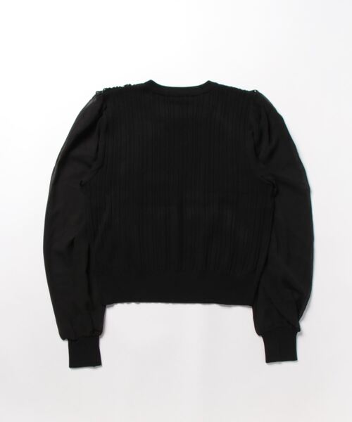 N.s（エヌドットエス）の「袖シフォンドッキングブラウス（シャツ/ブラウス・レディース・ブラック/ホワイト・FREE）」の20枚目の写真