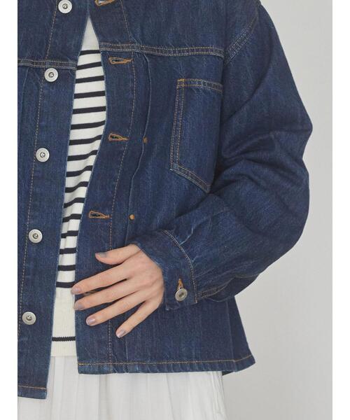 AMERICAN HOLIC（アメリカンホリック）の「ノーカラーGジャン（デニムジャケット・レディース・インディゴブルー・M/L）」の13枚目の写真