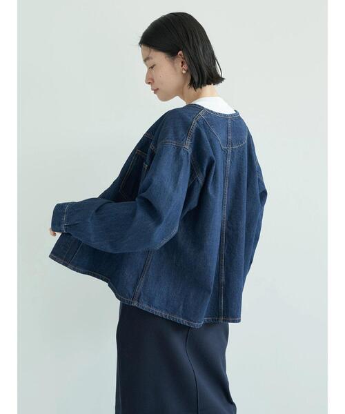 AMERICAN HOLIC（アメリカンホリック）の「ノーカラーGジャン（デニムジャケット・レディース・インディゴブルー・M/L）」の19枚目の写真