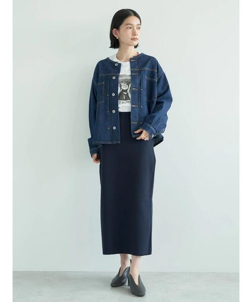 AMERICAN HOLIC（アメリカンホリック）の「ノーカラーGジャン（デニムジャケット・レディース・インディゴブルー・M/L）」の21枚目の写真