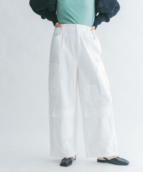 KBF（ケイビーエフ）の「ポケットディティールカーゴパンツ（その他パンツ・レディース・ネイビー/オフホワイト/カーキ・ONE）」の13枚目の写真