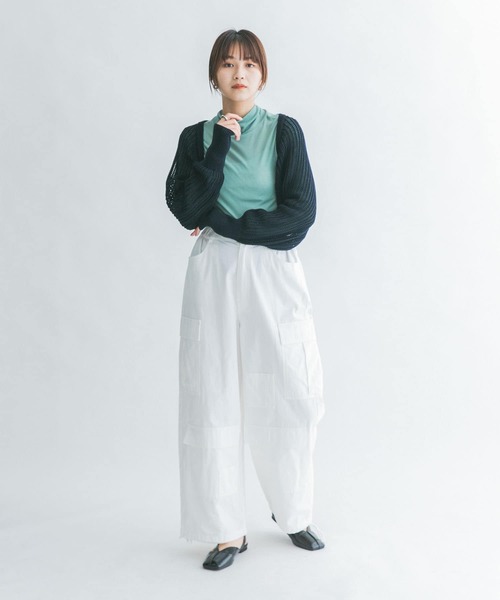 KBF（ケイビーエフ）の「ポケットディティールカーゴパンツ（その他パンツ・レディース・ネイビー/オフホワイト/カーキ・ONE）」の9枚目の写真