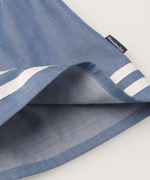 Moujonjon（ムージョンジョン）の「セーラーカラー半袖ワンピース（ワンピース・キッズ・ホワイト/ブルー・110/100/90/80/130/120）」の7枚目の写真
