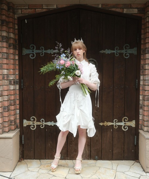 PAIN（ペイン）の「リボンシャツスカート（スカート・レディース・ブルー/チェック/ホワイト・FREE）」の6枚目の写真