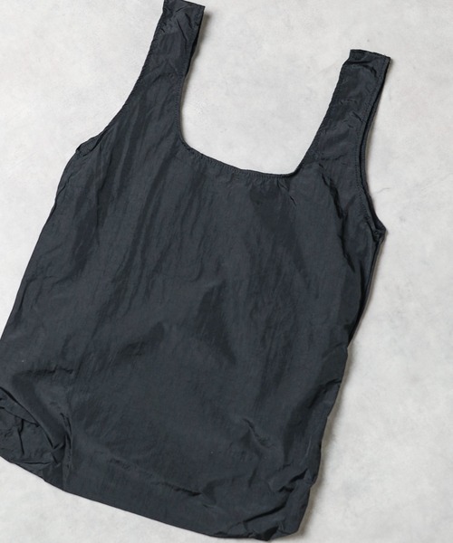 NO WAY(ノーウェイ)の「/NYLON POCKETABLE/ECO BAG ナイロンポケッタブルエコバッグ(エコバッグ/サブバッグ・メンズ・ブラック/ベージュ/オレンジ/グリーン/オリーブ・FREE)」の2枚目の写真