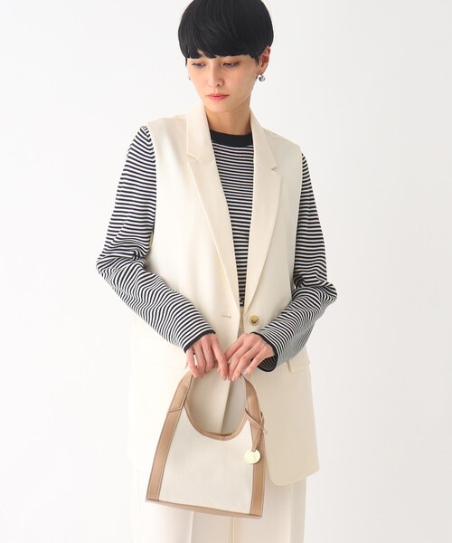 OPAQUE.CLIP（オペークドットクリップ）の「◆コンビミニトートバッグ【2WAY】（ショルダーバッグ・レディース・ブラック/ベージュ/ブラック系・00）」の18枚目の写真