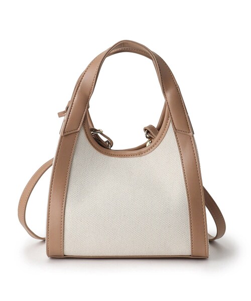 OPAQUE.CLIP（オペークドットクリップ）の「◆コンビミニトートバッグ【2WAY】（ショルダーバッグ・レディース・ブラック/ベージュ/ブラック系・00）」の19枚目の写真