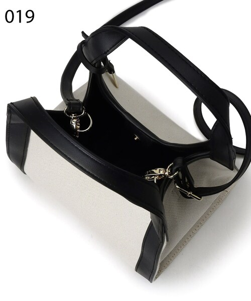 OPAQUE.CLIP（オペークドットクリップ）の「◆コンビミニトートバッグ【2WAY】（ショルダーバッグ・レディース・ブラック/ベージュ/ブラック系・00）」の22枚目の写真