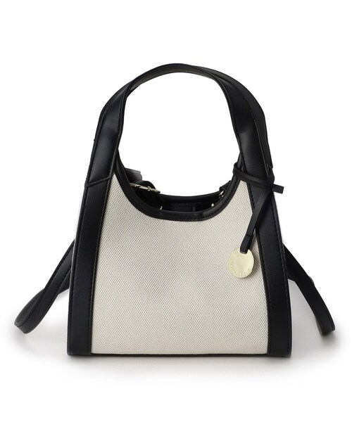 OPAQUE.CLIP（オペークドットクリップ）の「◆コンビミニトートバッグ【2WAY】（ショルダーバッグ・レディース・ブラック/ベージュ/ブラック系・00）」の9枚目の写真
