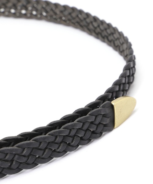 URU(ウル)の「URU/ウル/LEATHER BELT(ベルト・メンズ・ブラック/ネイビー・F)」の5枚目の写真