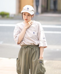 【U.S.POLO ASSN./ユーエスポロアッスン】ワンポイント ブランドロゴ刺繍 ビッグシルエット Tシャツ オーバーサイズ