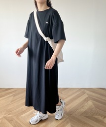 【POLOCHAMPS/ポロチャンプス】別注 ワンポイント刺繍 半袖Tシャツワンピース