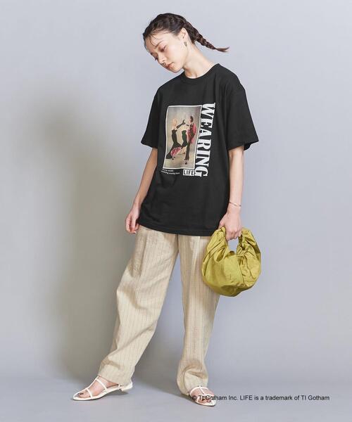 GOOD ROCK SPEED(グッドロックスピード)の「【別注】<GOOD ROCK SPEED>LIFEフォトプリントTシャツ(Tシャツ/カットソー・レディース・ホワイト/ブラック/ライトブルー・FREE)」の11枚目の写真