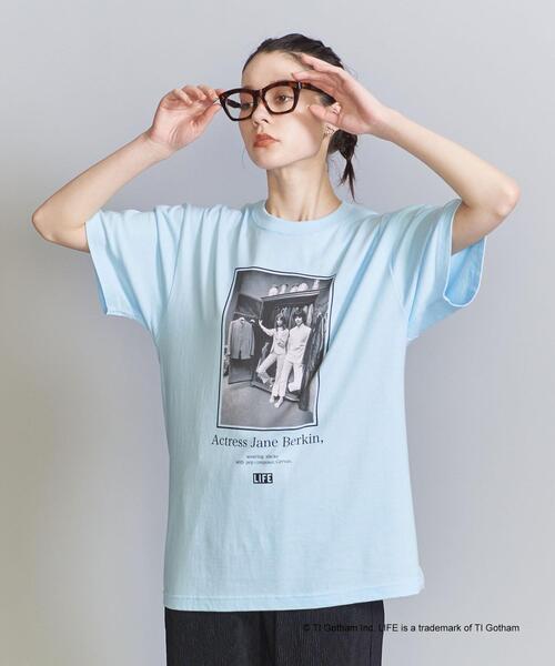 GOOD ROCK SPEED(グッドロックスピード)の「【別注】<GOOD ROCK SPEED>LIFEフォトプリントTシャツ(Tシャツ/カットソー・レディース・ホワイト/ブラック/ライトブルー・FREE)」の13枚目の写真