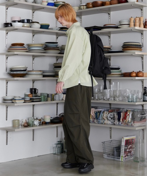 ln fortis(ロンフォルティス)の「ln foris - オーバーサイズブロードシャツ(シャツ/ブラウス・メンズ・ブルー/ミント/ホワイト・SMALL/MEDIUM)」の5枚目の写真