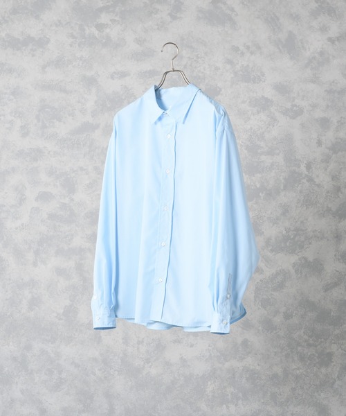 ln fortis(ロンフォルティス)の「ln foris - オーバーサイズブロードシャツ(シャツ/ブラウス・メンズ・ブルー/ミント/ホワイト・SMALL/MEDIUM)」の16枚目の写真