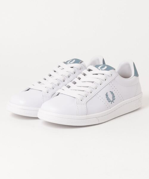 FRED PERRY（フレッドペリー）の「FRED PERRY B721 LEATHER / フレッドペリー B721 レザー（スニーカー・メンズ・ホワイト/ブラック/ホワイト系その他・24.0cm/25.0cm/26.0cm/27.0cm/28.0cm/23.0cm）」の2枚目の写真